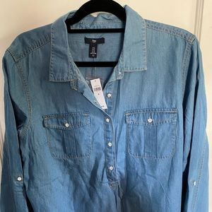 NWT Gap XL Denim Shirt